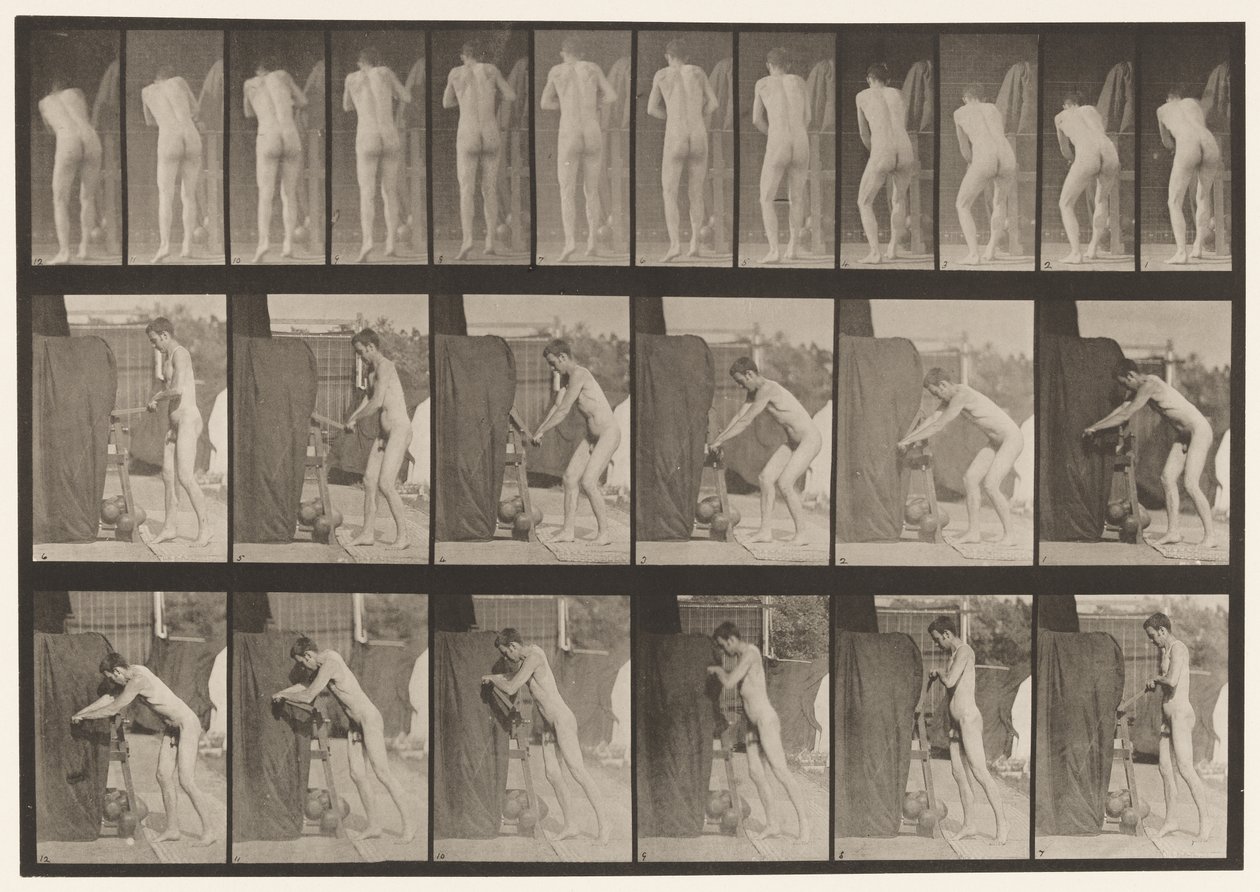 Plate 394. Dreiing av sveiv av Eadweard Muybridge
