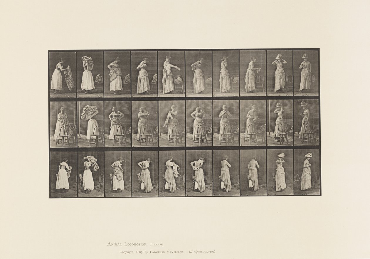 Plate 495. Diverse faser av toalettet av Eadweard Muybridge