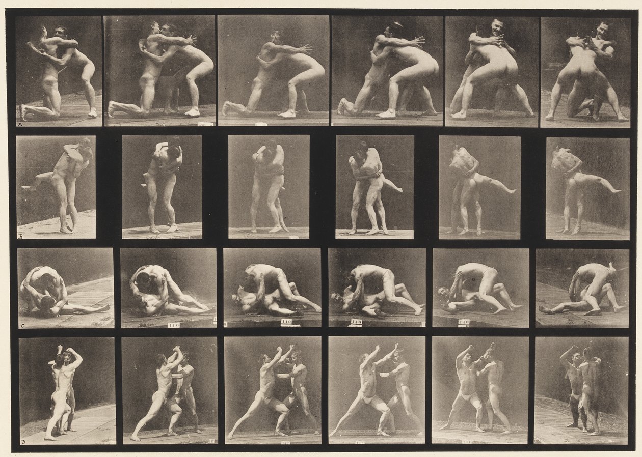 Plate 520. A, 98 og 100 Bryting; B-, 98- og 100-bryting av Eadweard Muybridge