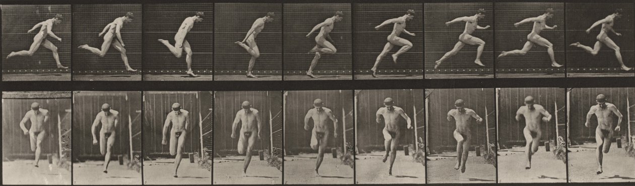 Tavle nummer 68. Løping av Eadweard Muybridge
