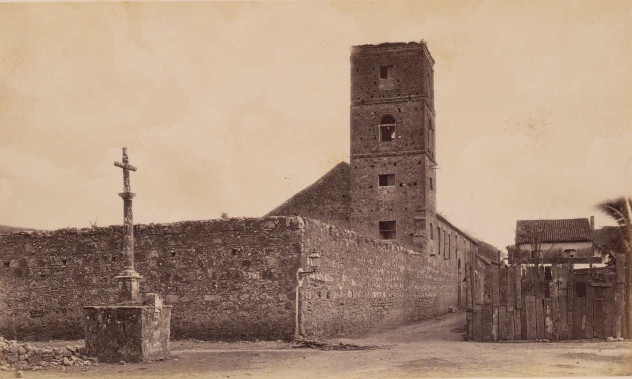 Ruinene av Las Monjas-klosteret, Panama av Eadweard Muybridge