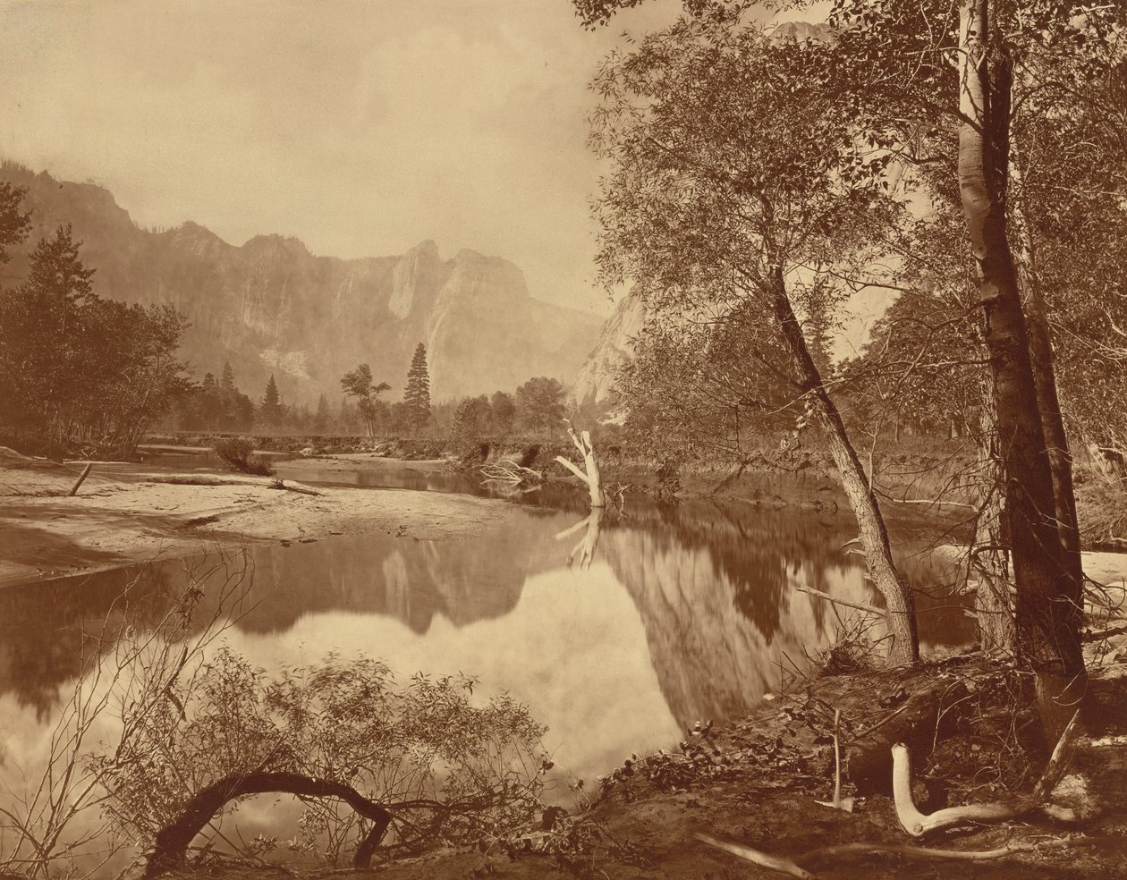Yosemite-dalen fra Mosquito Camp, nr. 22 av Eadweard Muybridge