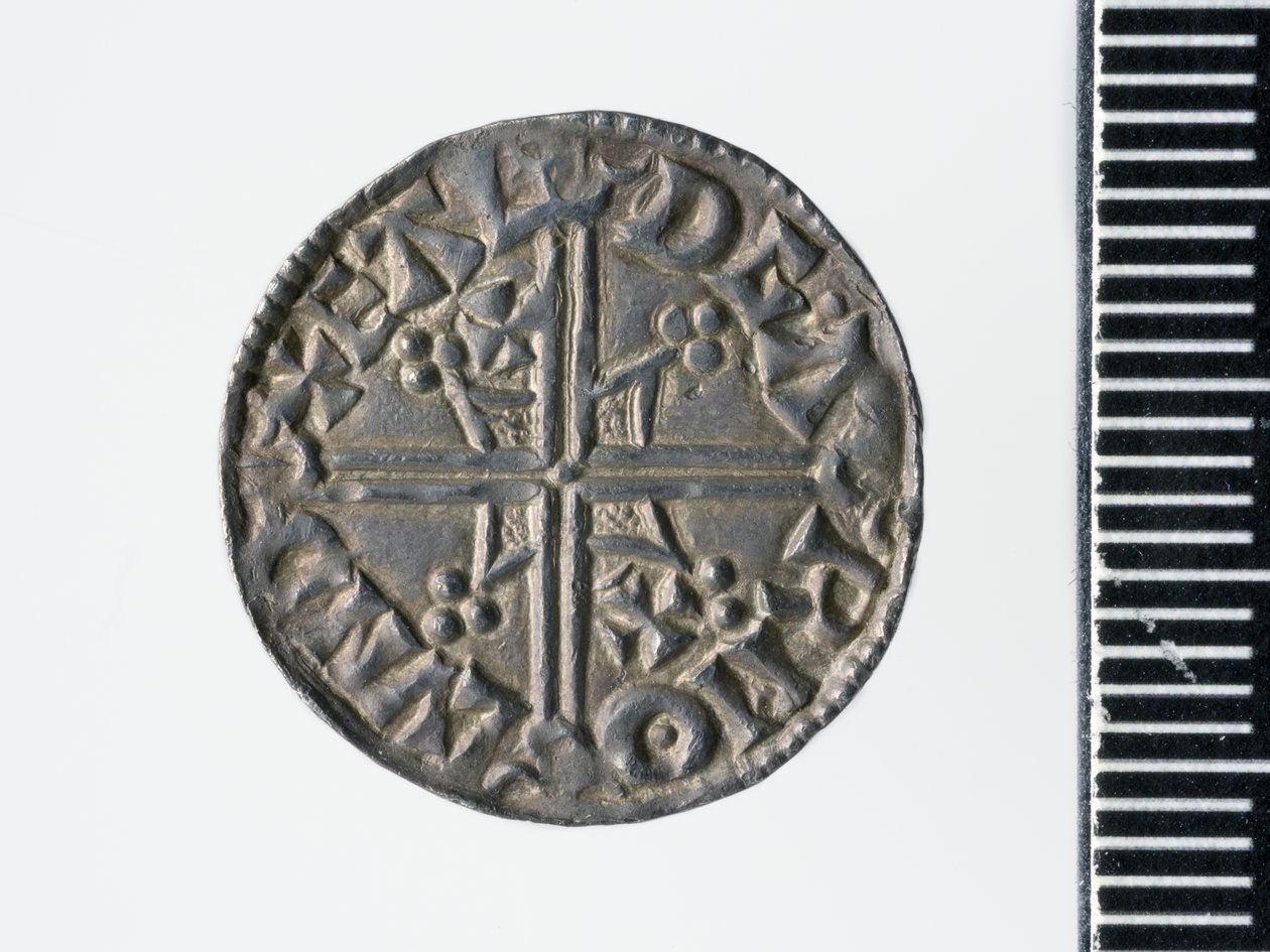 Penny of Æthelred II, London mynte, 978 (sølv) (revers av 3706818) av Ealdgar Ealdgar