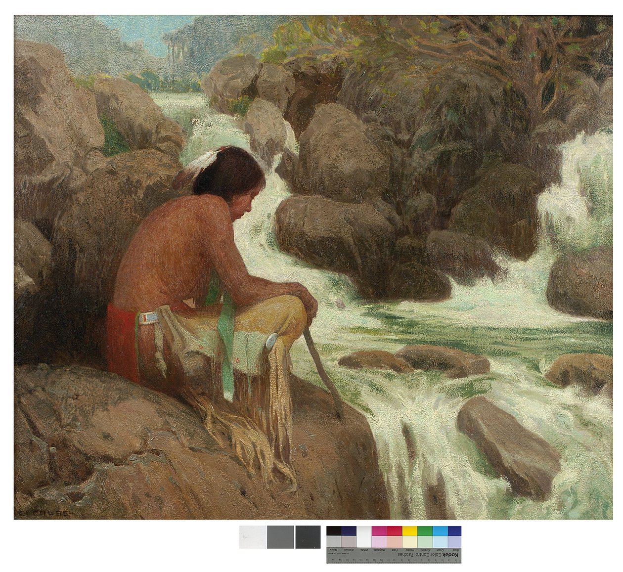 Hondo Falls, 1907 av Eanger Irving Couse