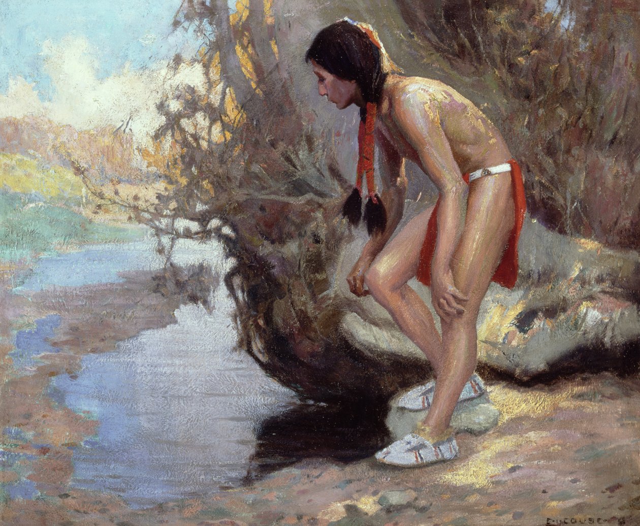 I bakhold, 1915-16 av Eanger Irving Couse