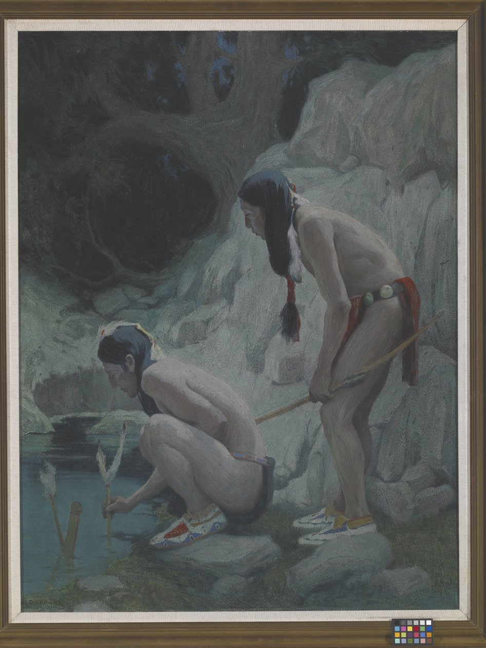 Sacred Waters (olje på lerret) av Eanger Irving Couse