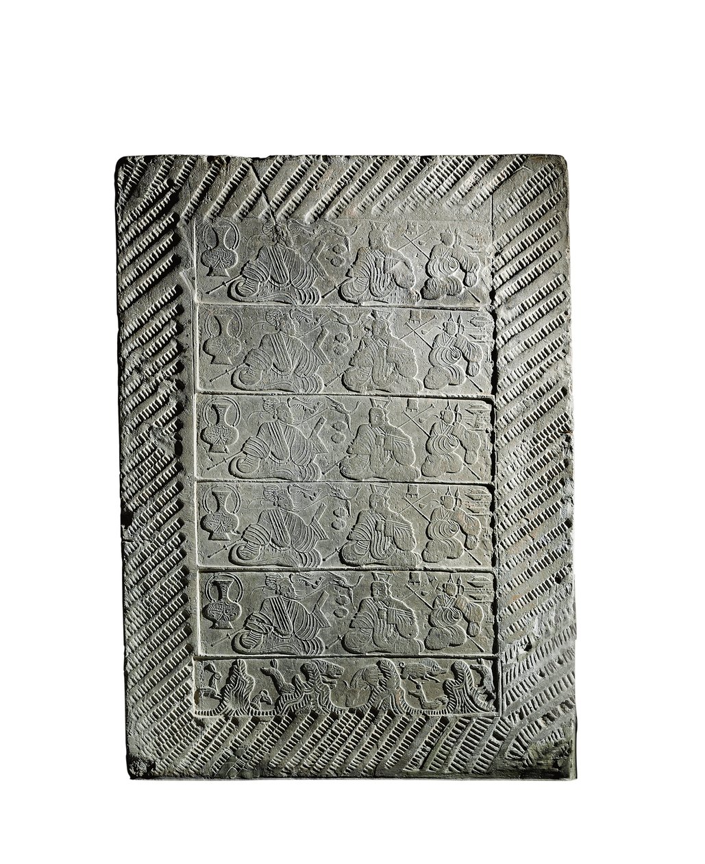 Liten støpt keramikkfliser (keramikk) av Eastern Han Dynasty Chinese School