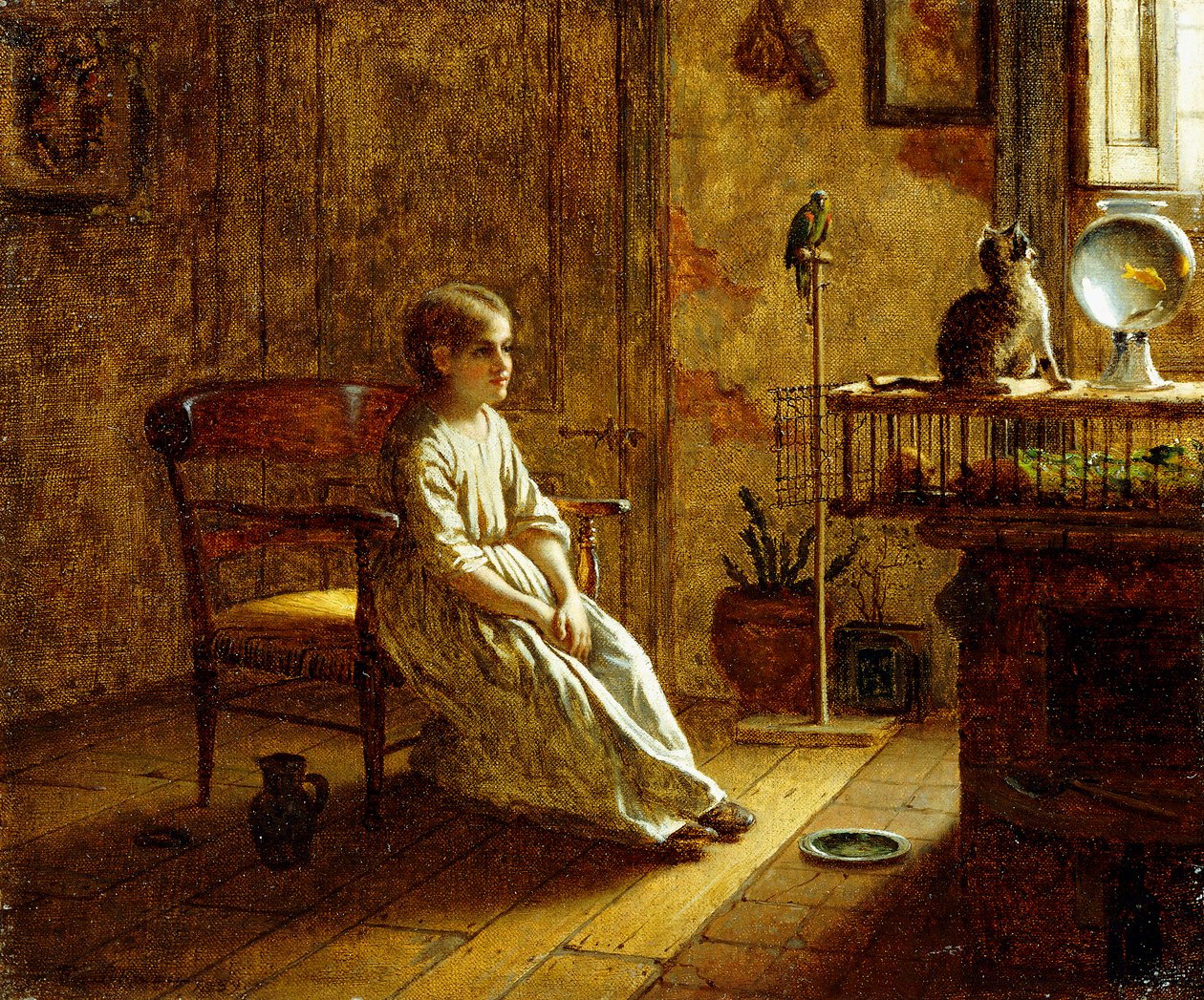 Et barns menasjeri av Eastman Johnson