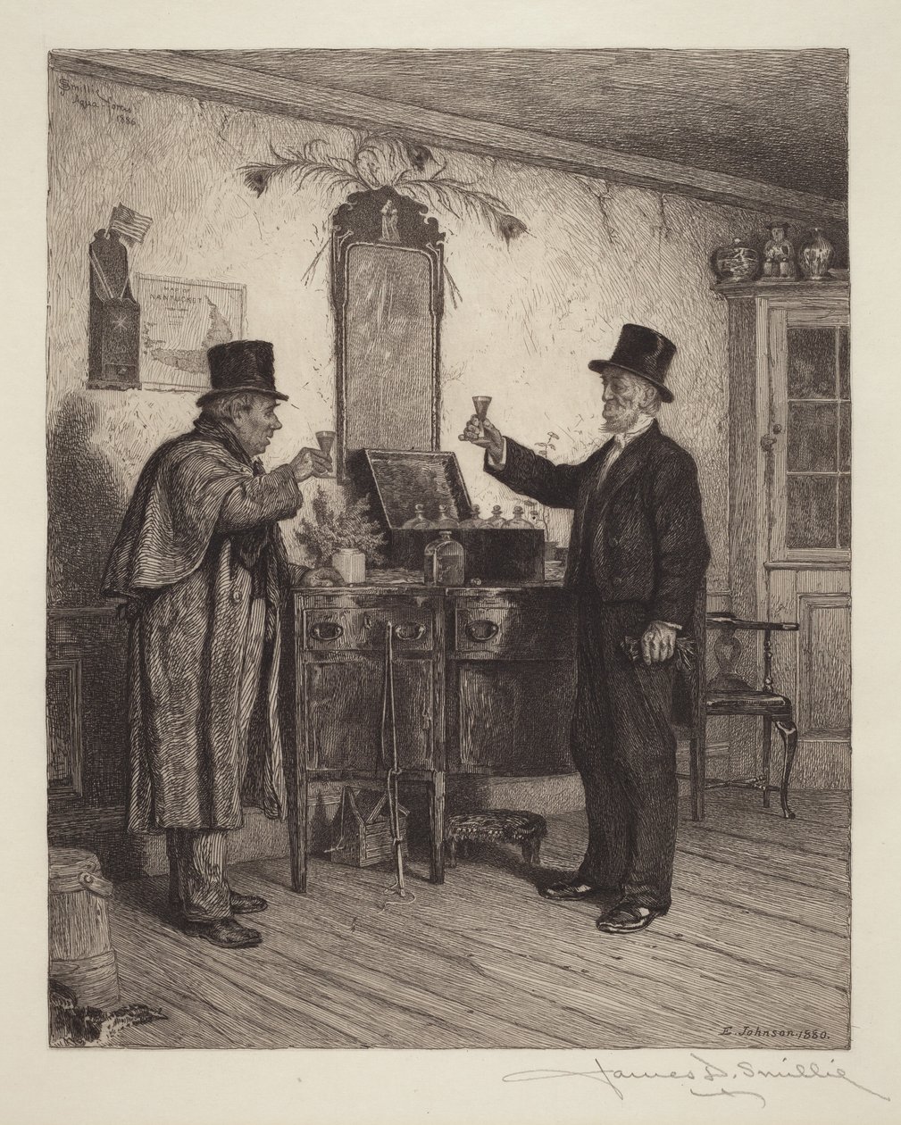 Et glass med godseieren av Eastman Johnson