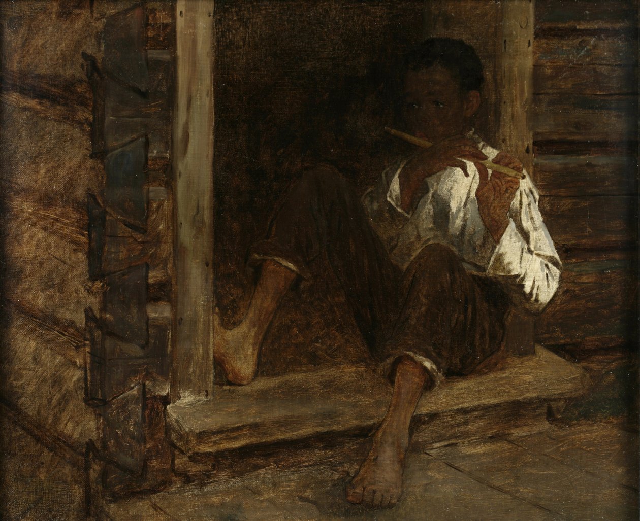 Black Boy, ca. 1860-61 (olje på lerret) av Eastman Johnson