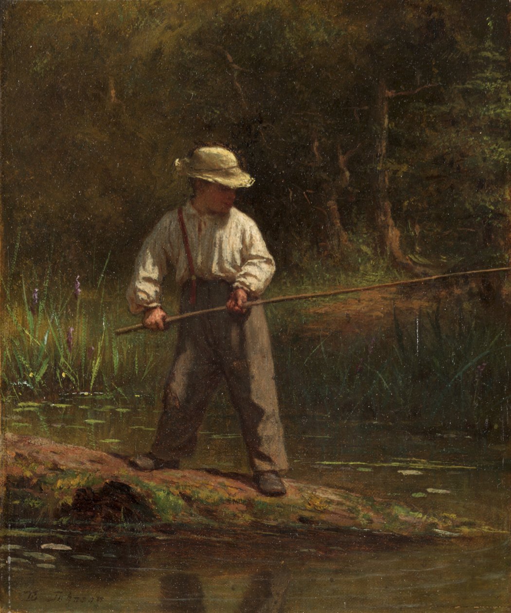 Guttefiske av Eastman Johnson