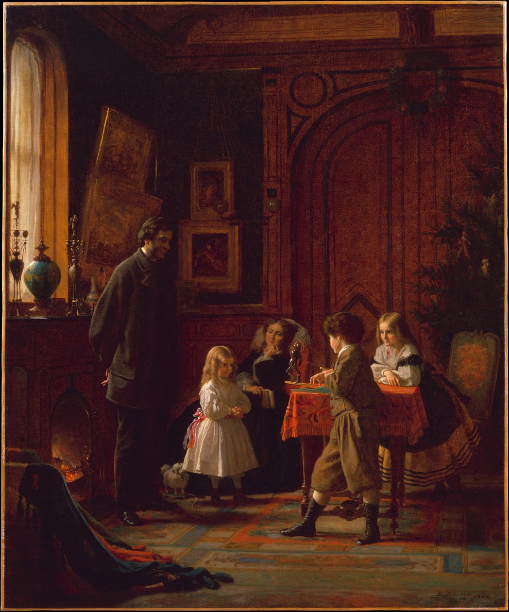 Juletid, Blodgett-familien av Eastman Johnson