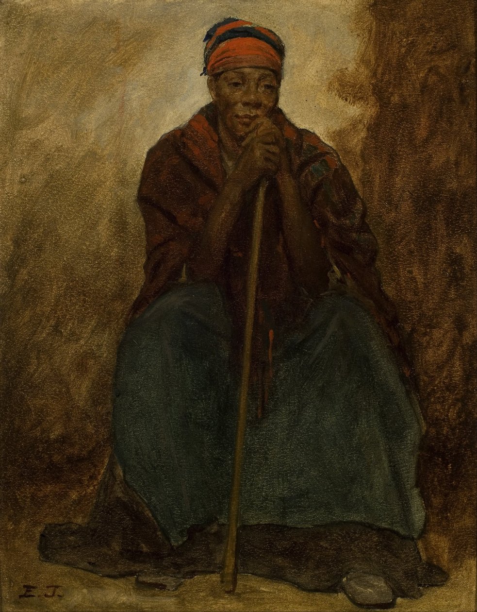Dinah, Portrett av en svart kvinne av Eastman Johnson