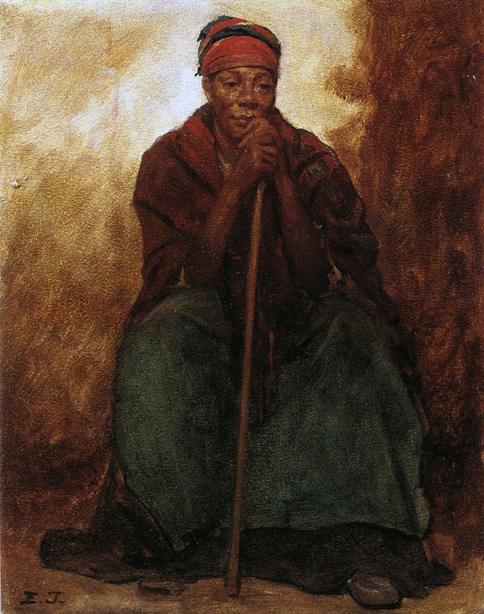 Dinah, den svarte tjeneren av Eastman Johnson