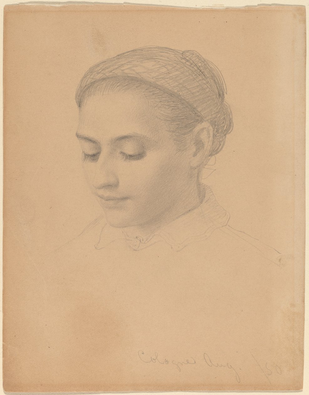 Leder for en ung kvinne av Eastman Johnson