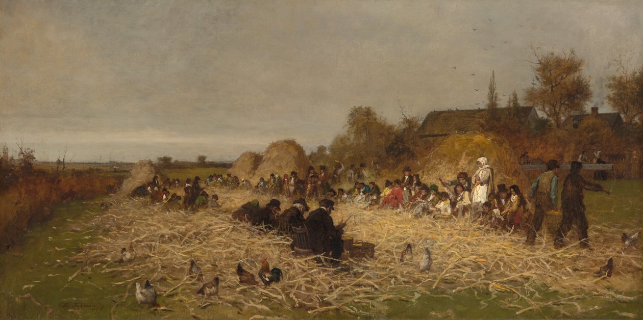 Husking Bee, øya Nantucket av Eastman Johnson