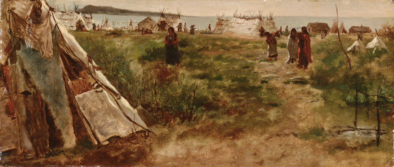 Ojibwe leir av Eastman Johnson