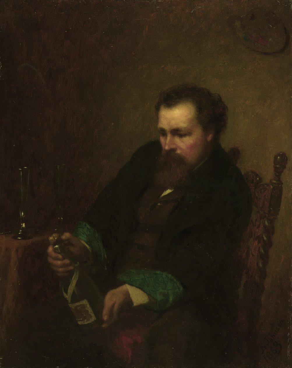 Selvportrett, 1863 av Eastman Johnson