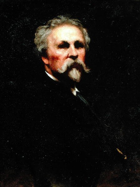 Selvportrett (olje på lerret) av Eastman Johnson