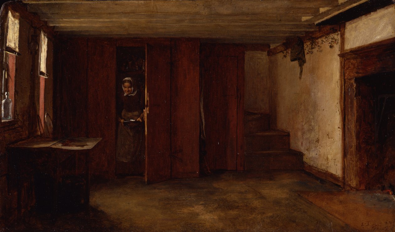 Susan Rays kjøkken, Nantucket, 1875 av Eastman Johnson