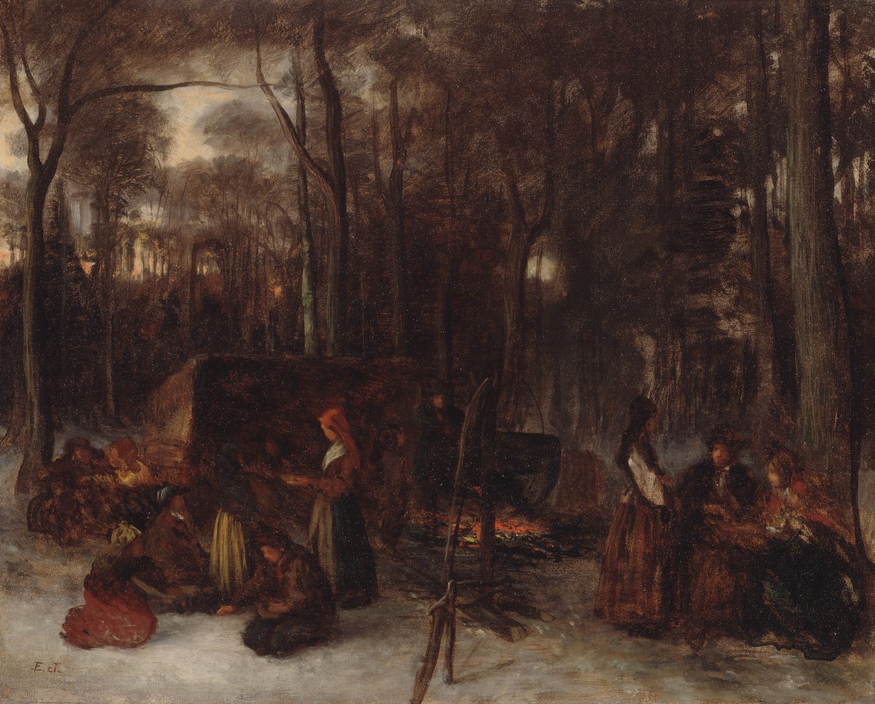 Å smake på sukkeret av Eastman Johnson