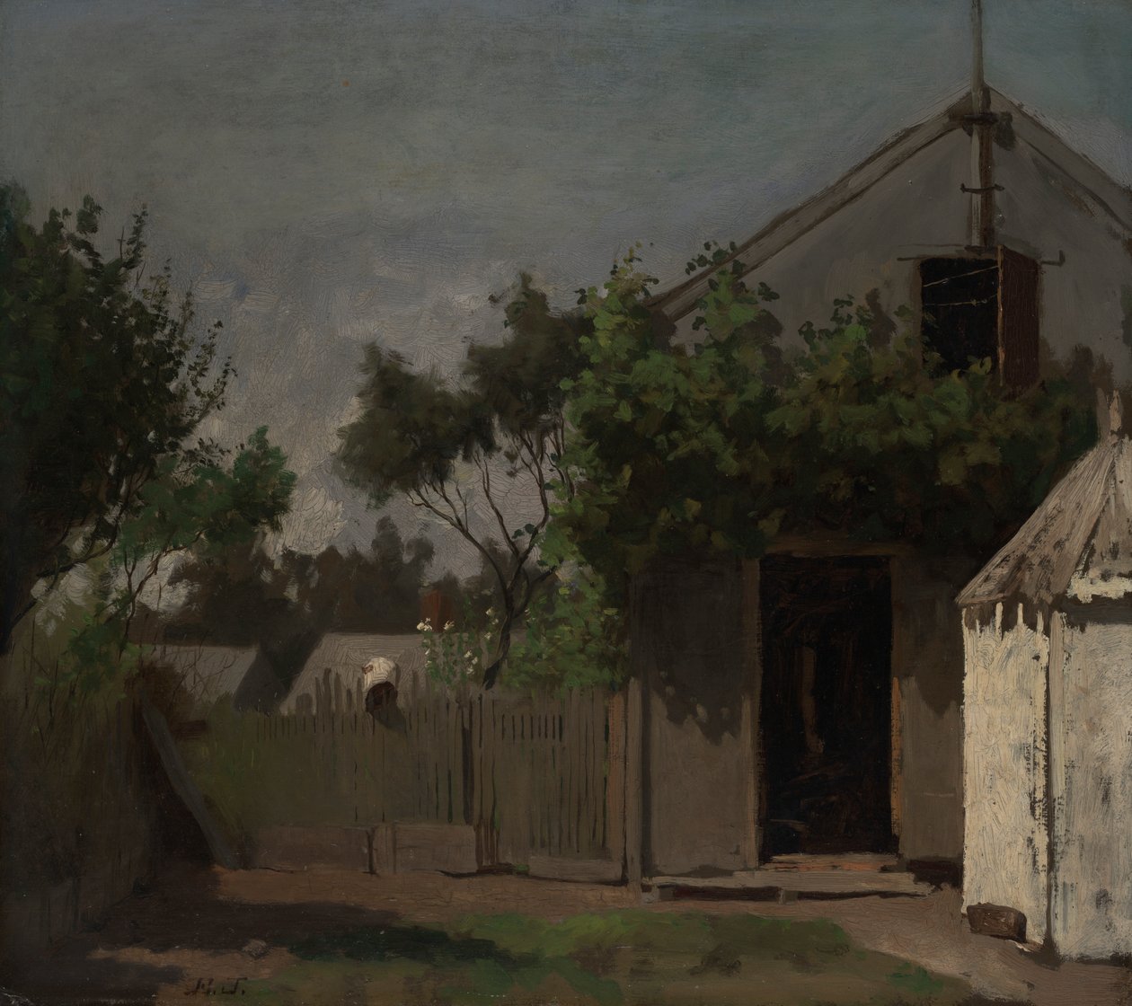 Bakgjerdet av Eastman Johnson
