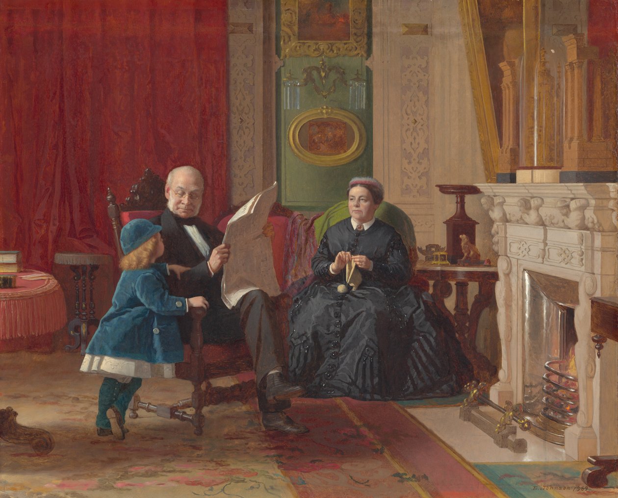 Familien Brown av Eastman Johnson