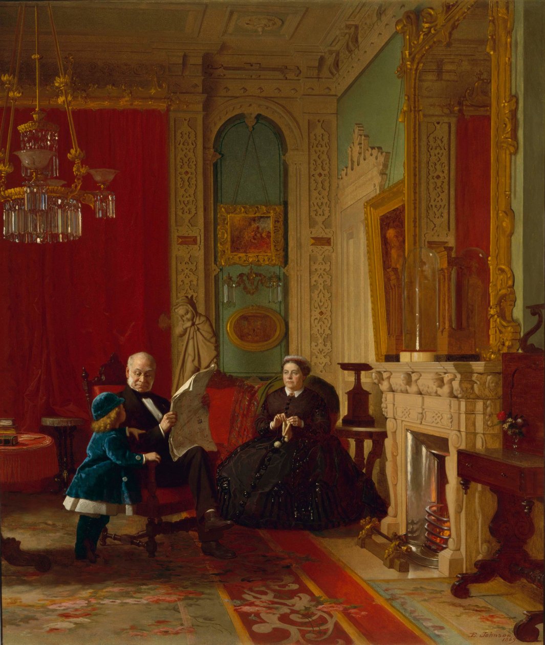 Familien Brown  av Eastman Johnson