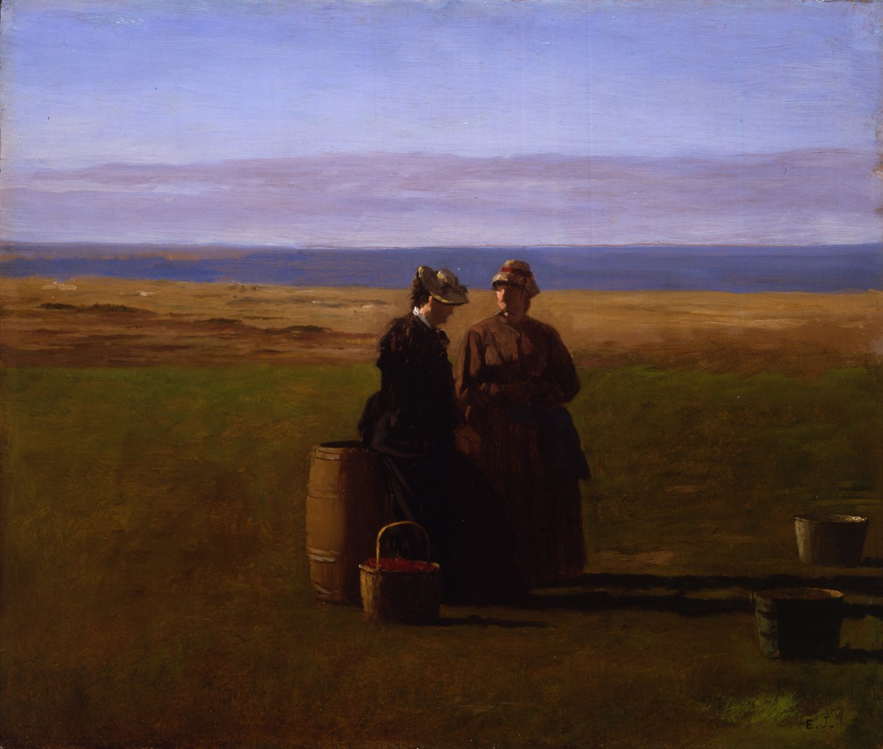 Samtalen, 1879 av Eastman Johnson