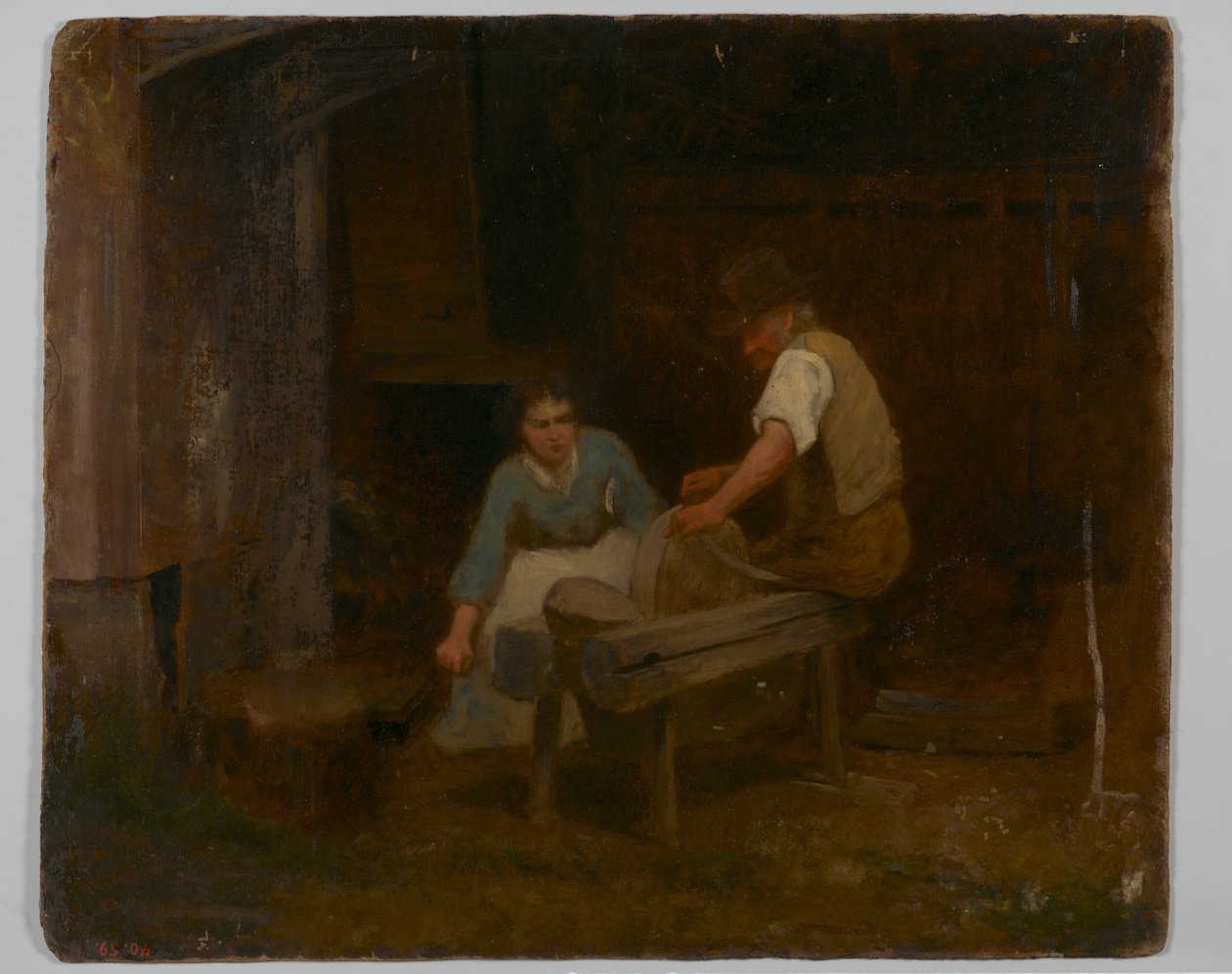 The Fugitive Slaves (olje på papp) av Eastman Johnson