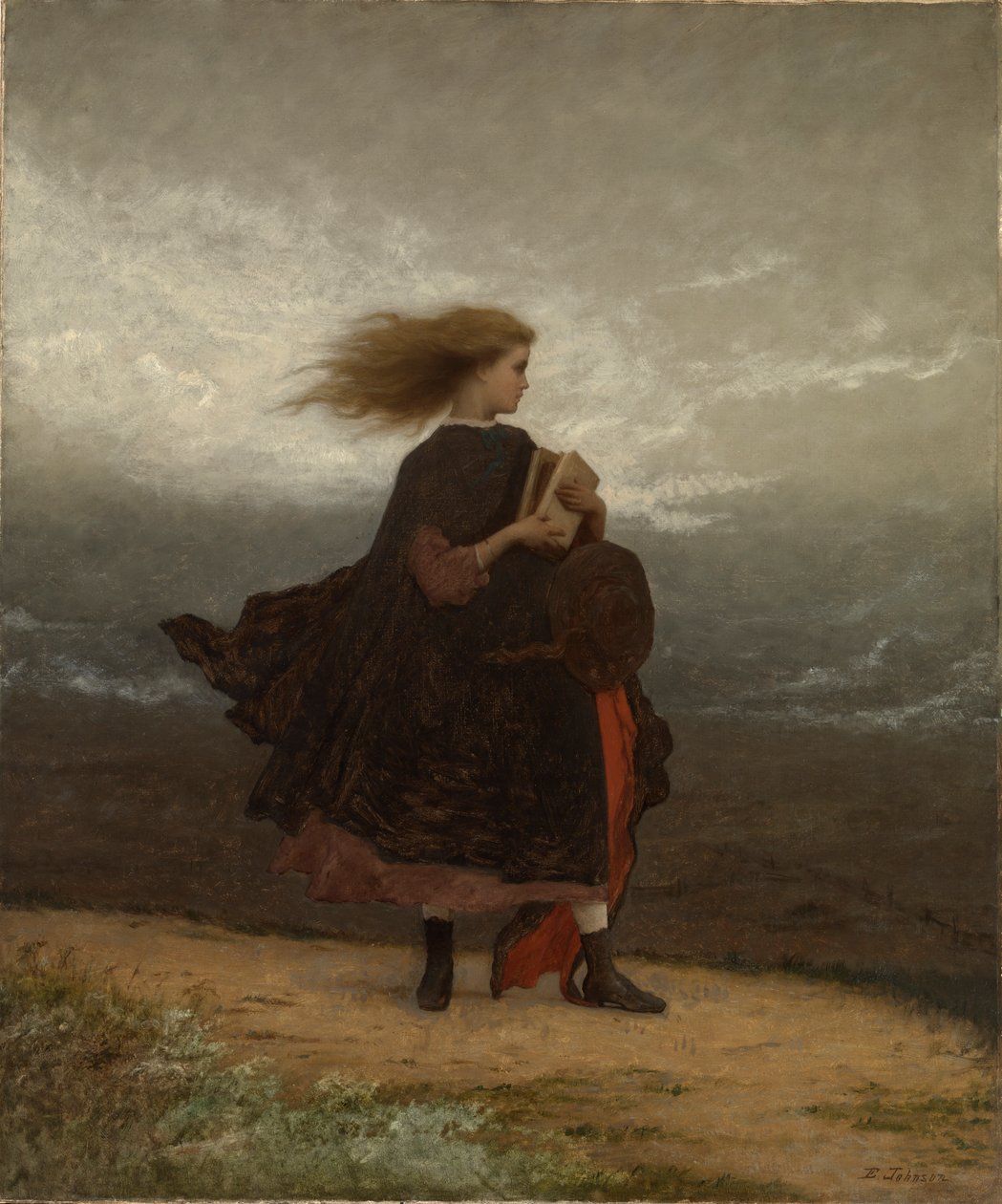 Jenta jeg etterlot meg, ca. 1872. av Eastman Johnson