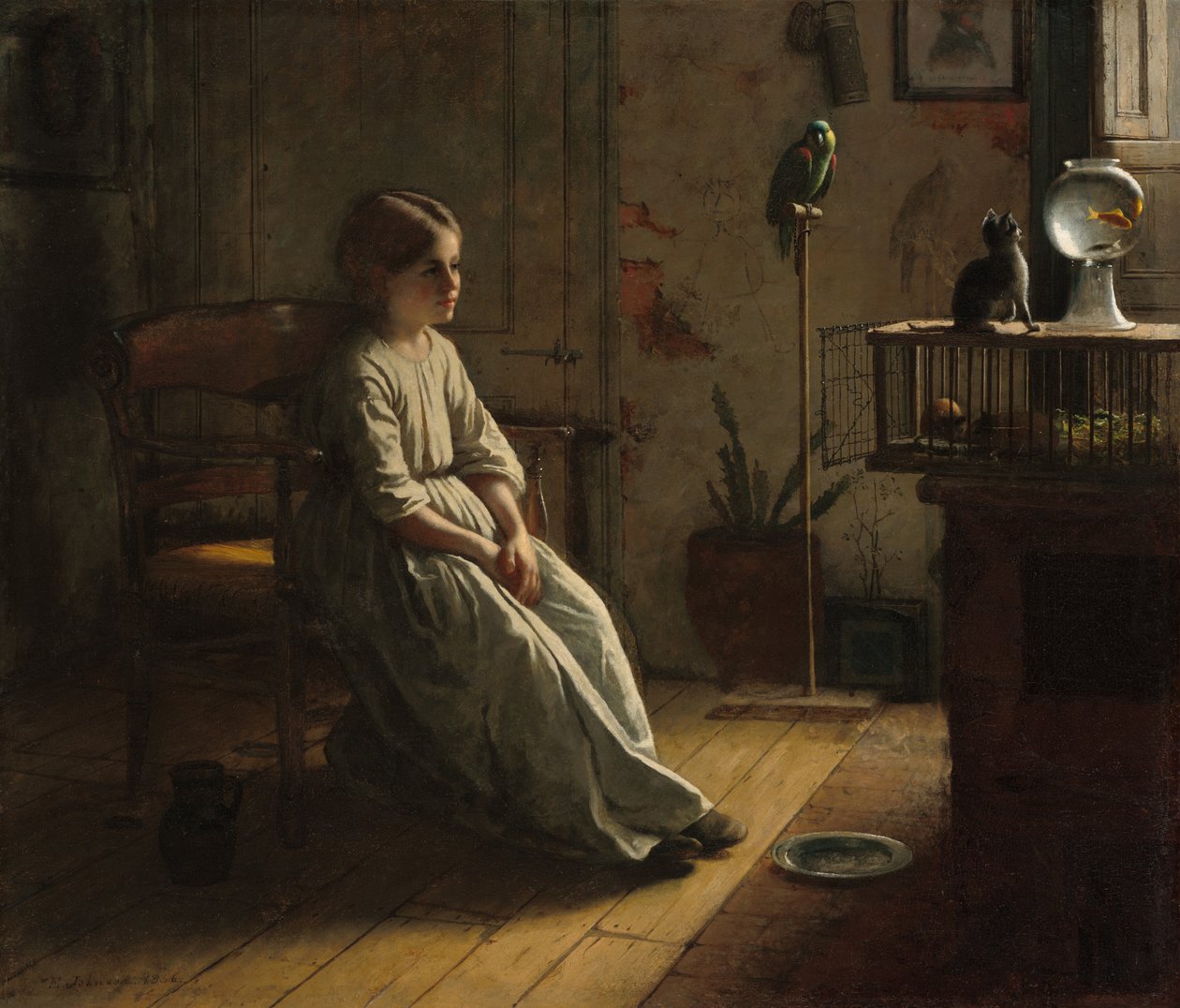 Kjæledyrene av Eastman Johnson