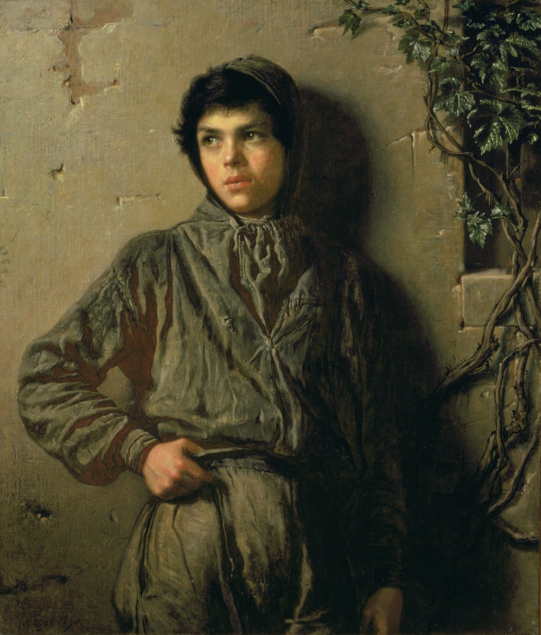 Savoyard-gutten, 1853 av Eastman Johnson