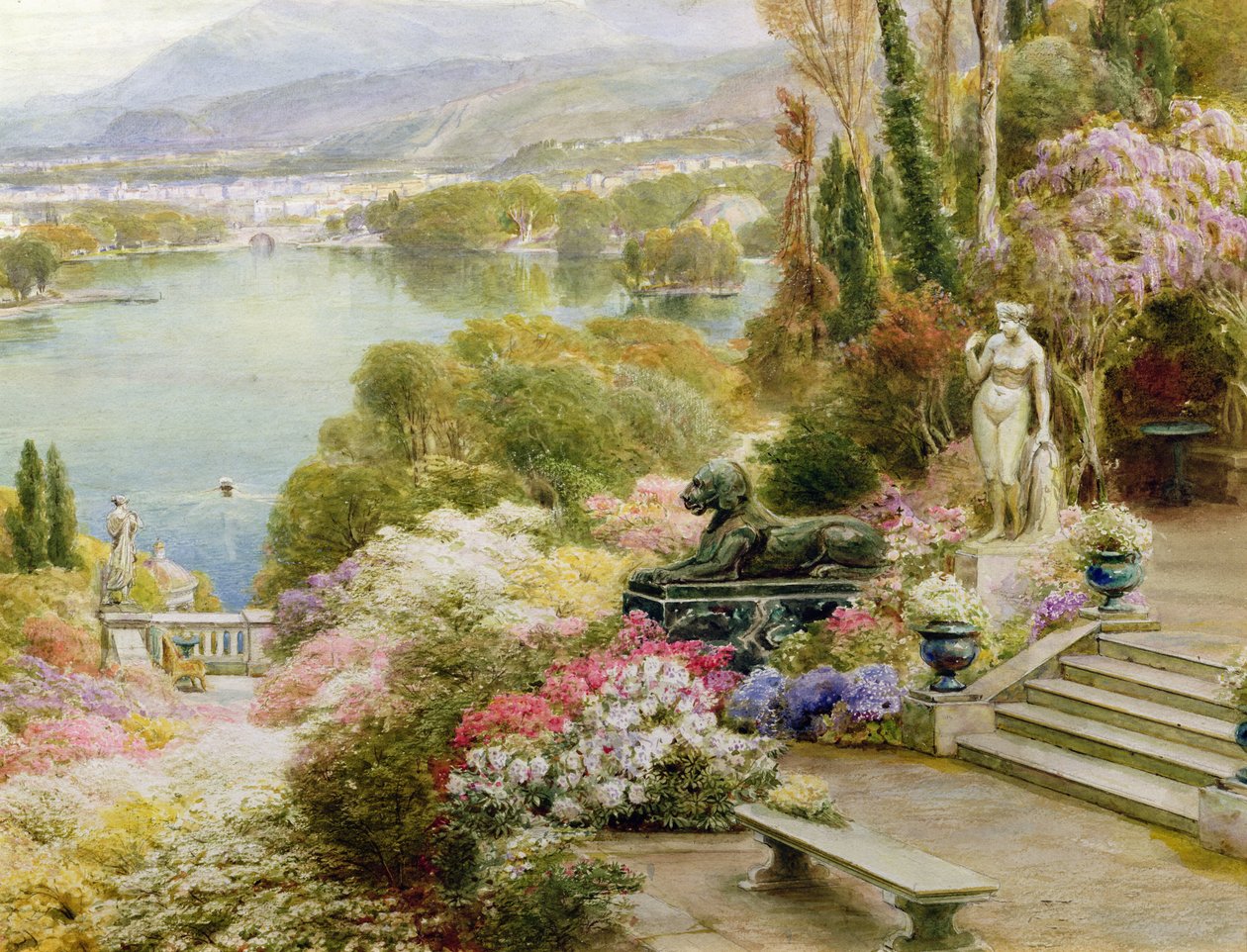 Lago Maggiore (detalj av 381869) av Ebenezer Wake Cook