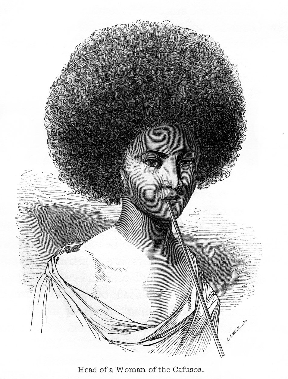 Leder for en kvinne fra Cafusos, 1848. av Ebenezer Landells