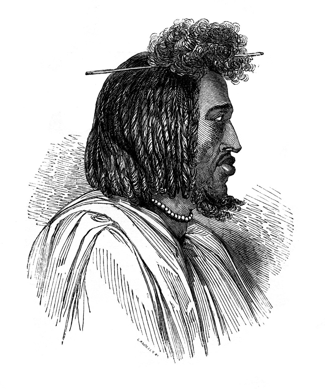 Souakiny-sjef, 1848. av Ebenezer Landells