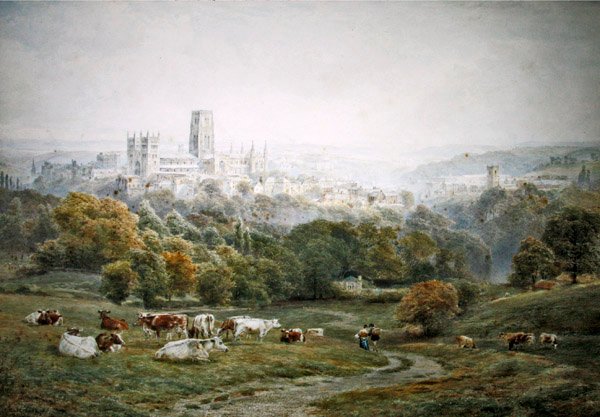 Durham (akvarell på papir) av Ebenezer Wake Cook