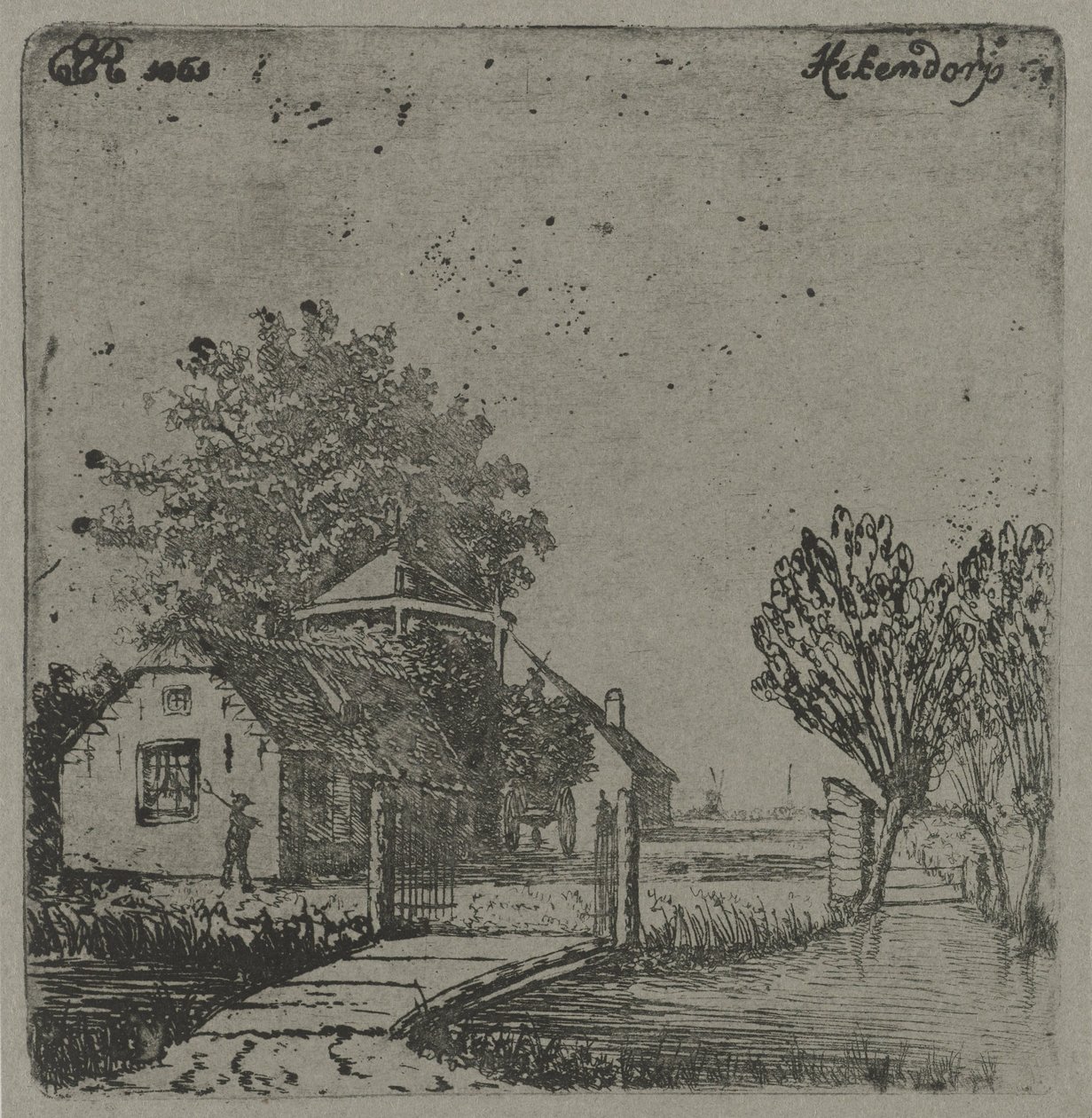 Utsikt over Hekendorp Hekendorp (tittel på objekt) av Eberhard Cornelis Rahms