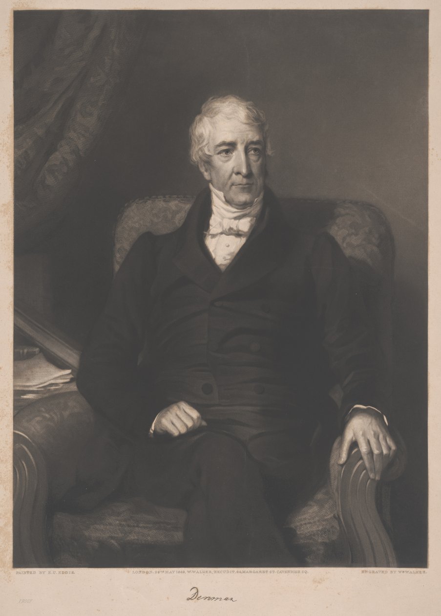 Thomas Denman, gravert av William Walker, 1849 av Eden Upton Eddis