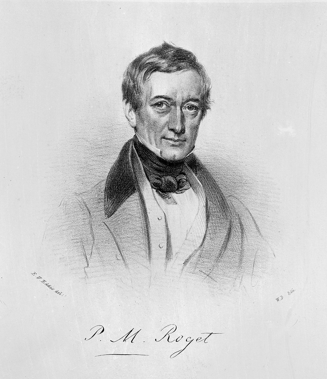 P.M. Roget, ca. 1835 (litografi) av Eden Upton (after) Eddis