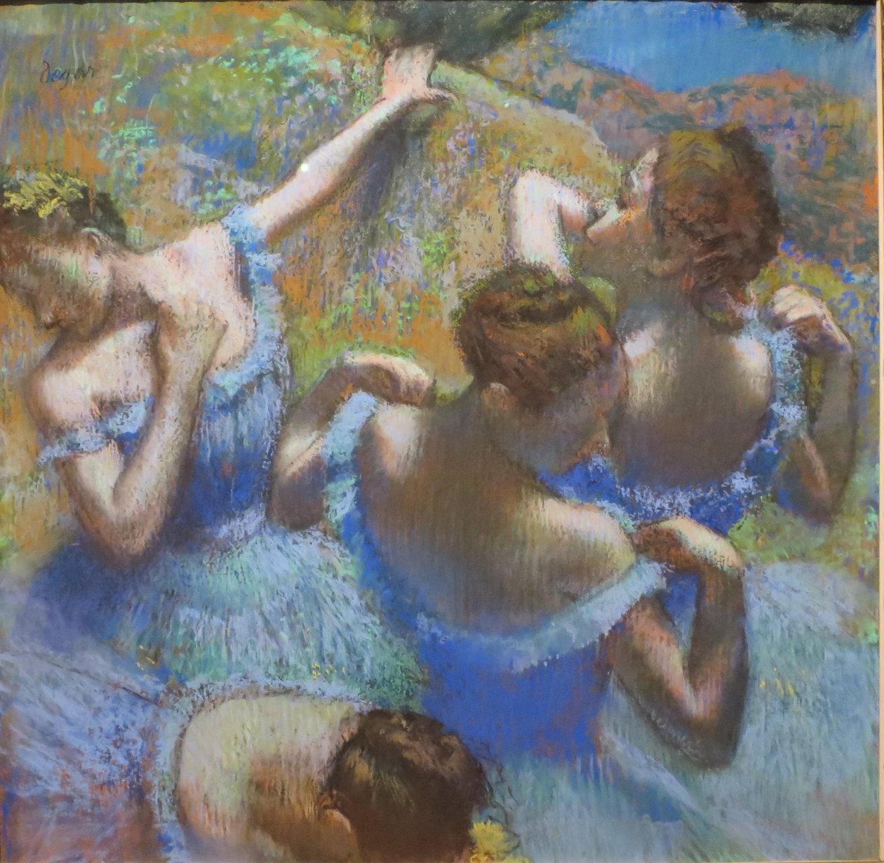 Tänzerinnen i Blau av Edgar Degas