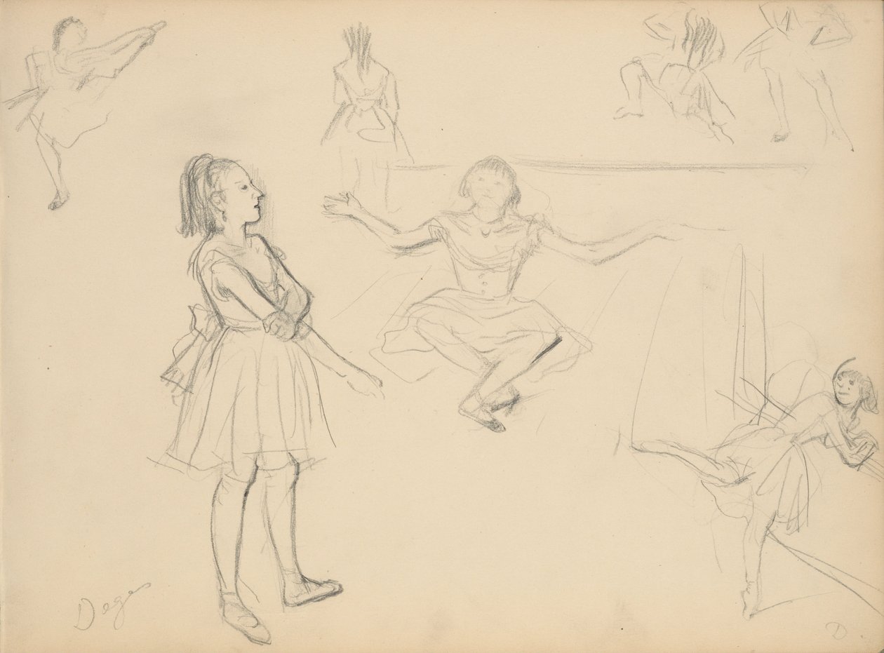 Ballettdansere prøver av Edgar Degas