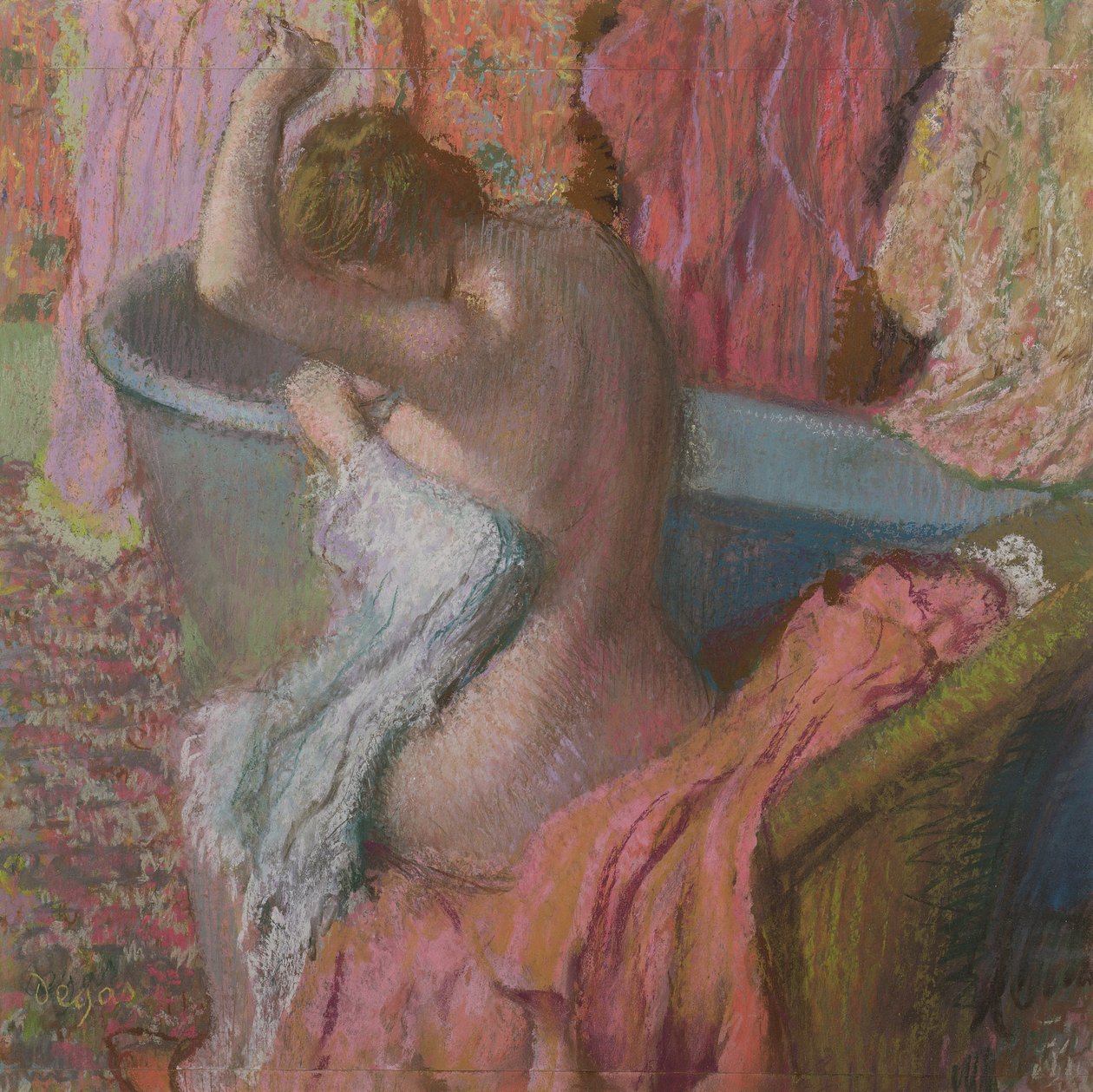 Bather, 1899 (pastell på papir) av Edgar Degas