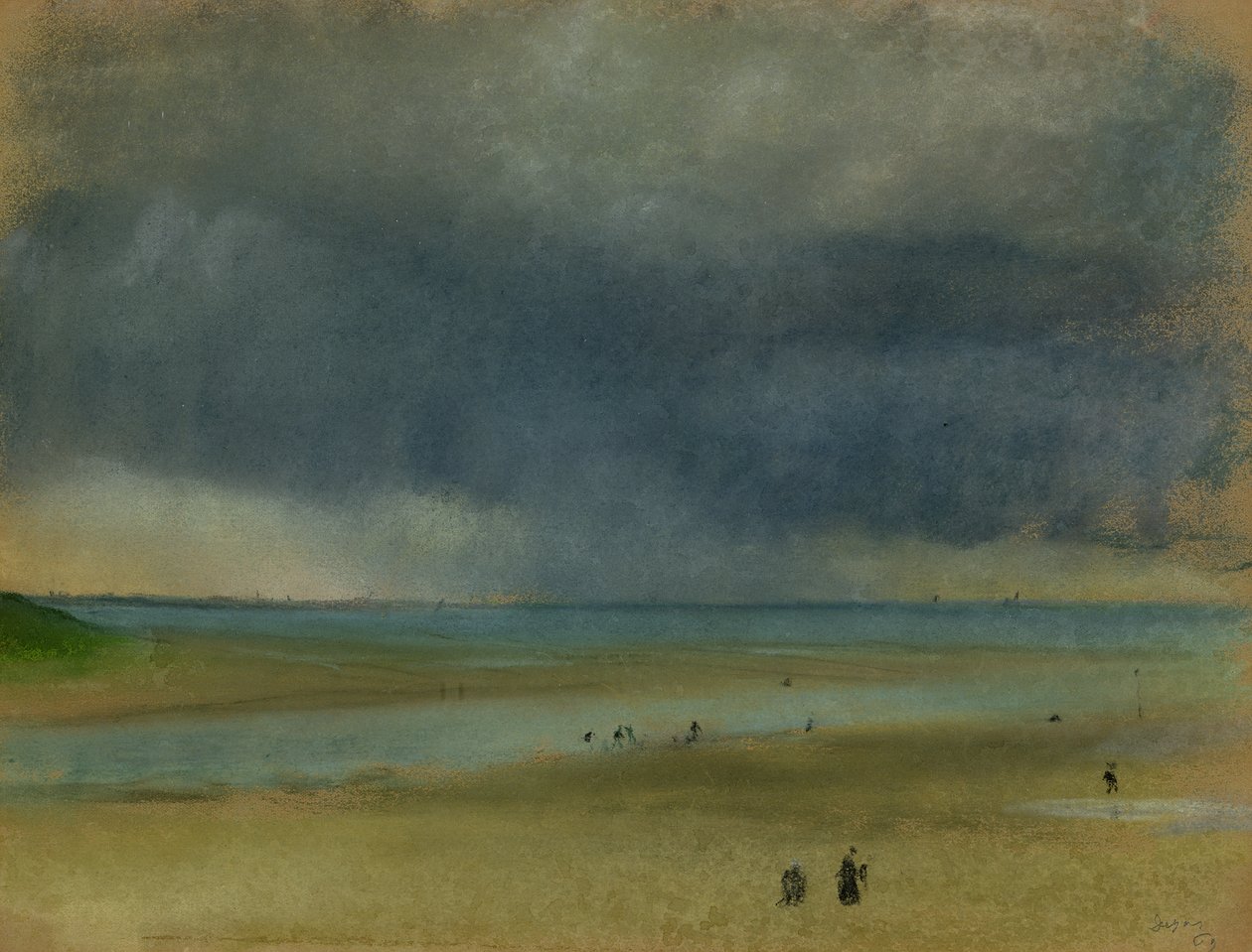Ved siden av havet, 1869 (pastell) av Edgar Degas