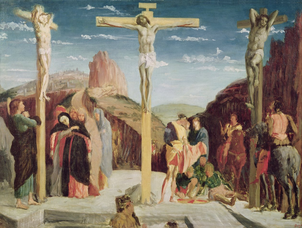 Golgata, etter et maleri av Andrea Mantegna (1431-1506) av Edgar Degas