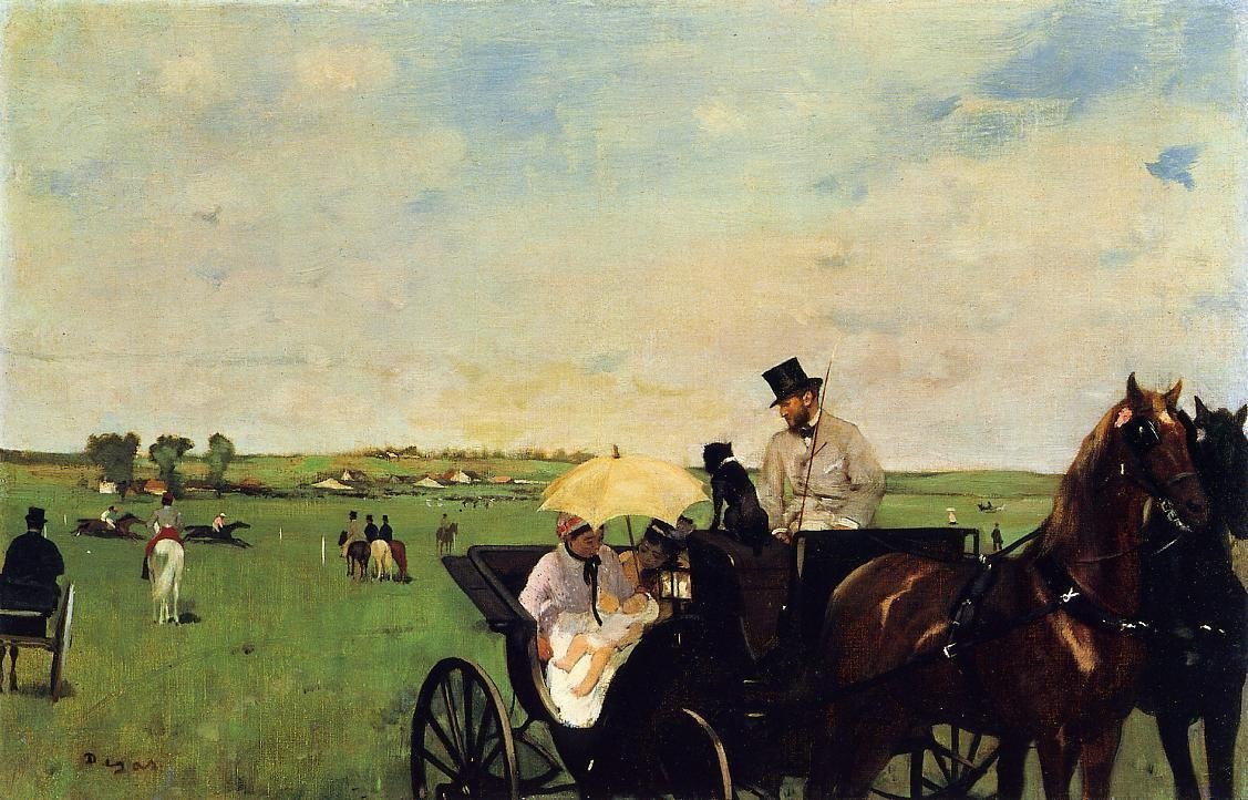 Trenere i løpet av Edgar Degas