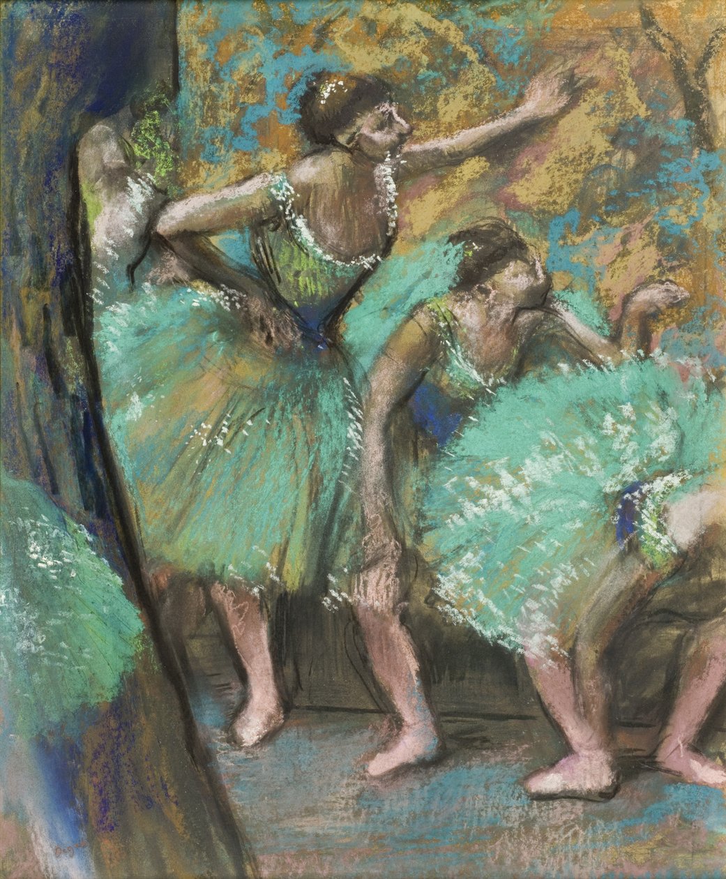 Dansere, 1898 (pastell på papir om bord) av Edgar Degas