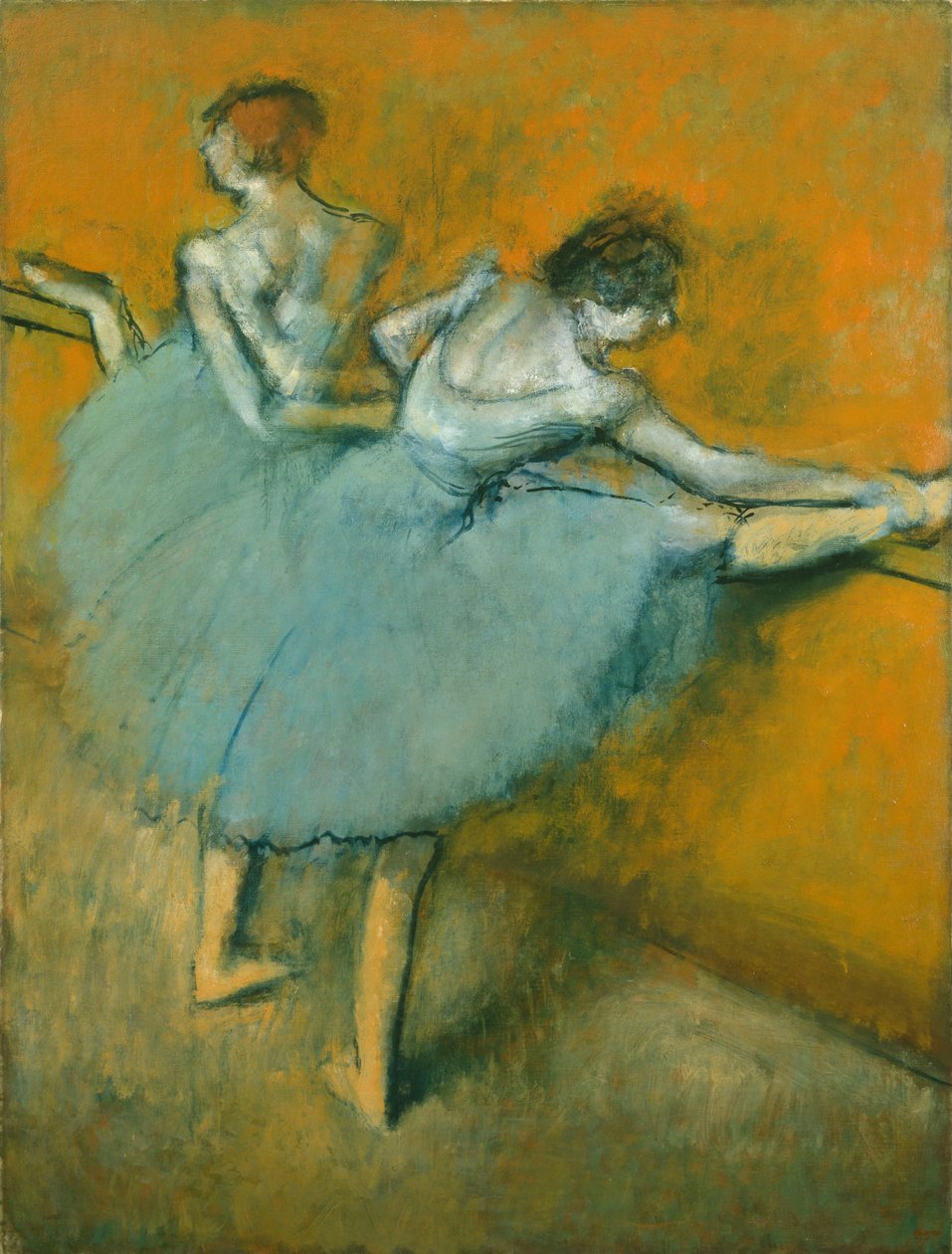 Dansere på Barre av Edgar Degas