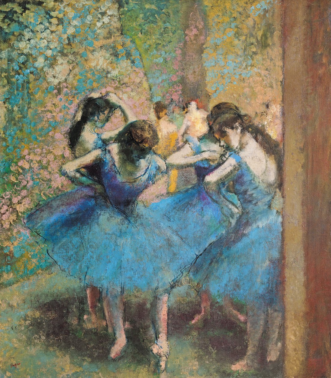 Dansere i blått, 1890 av Edgar Degas