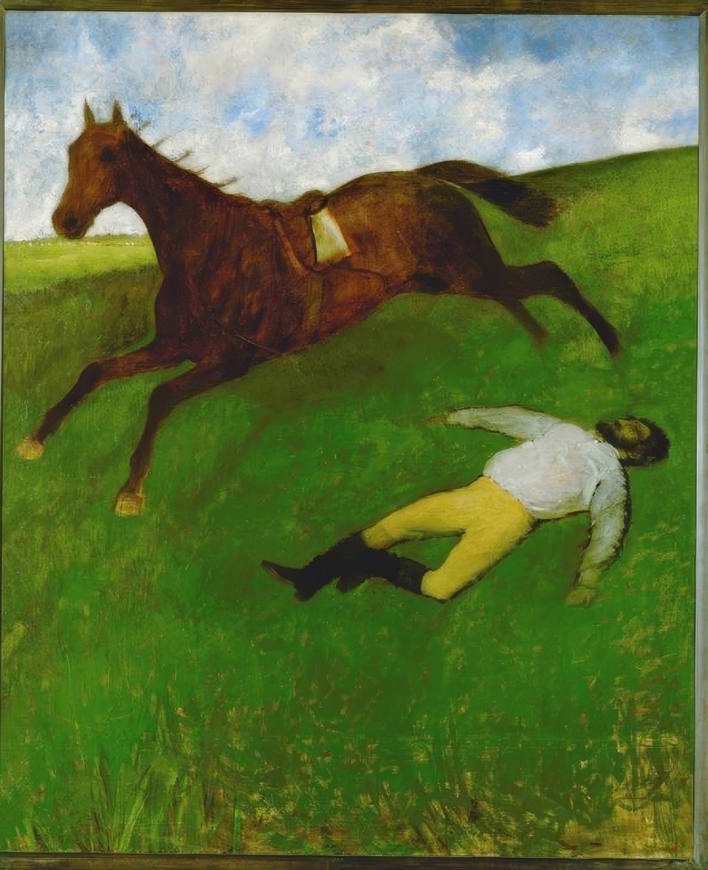 Den skadde jockeyen av Edgar Degas